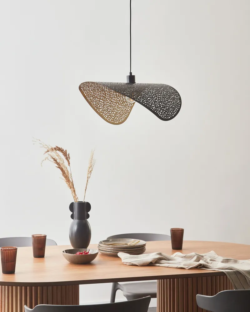 Pupitre réglable pour Metal Pendant Lamp Noir jais MAHI