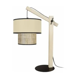 Équipement de Bureau Professionnel COCHIN P - Lampe poser articulé bois naturel et crème
