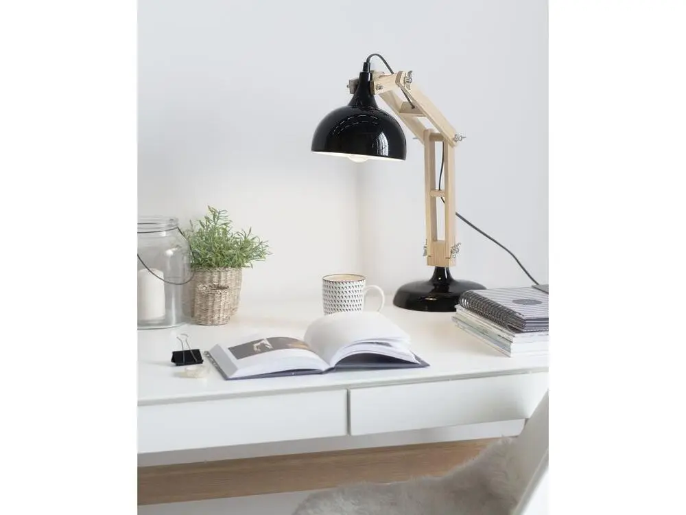 Série Ergonomique Lampe de bureau noir SALADO