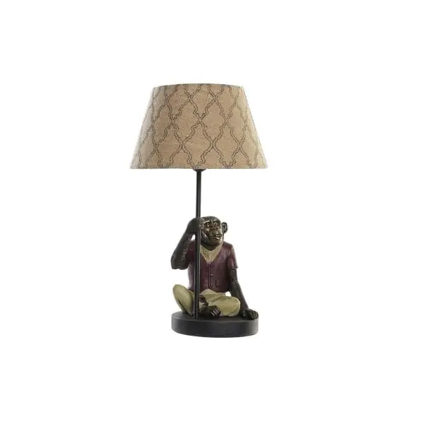 Série Ergonomique Lampe de Bureau Singe Design Colonial Marron