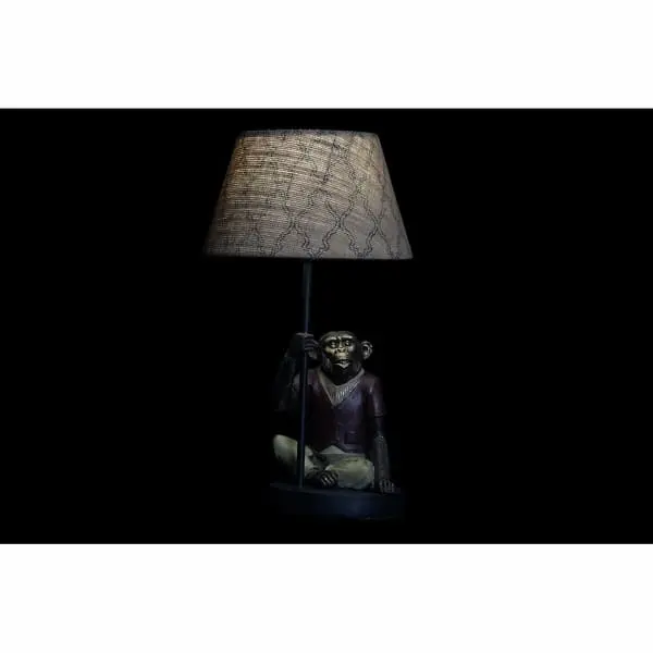 Série Ergonomique Lampe de Bureau Singe Design Colonial Marron