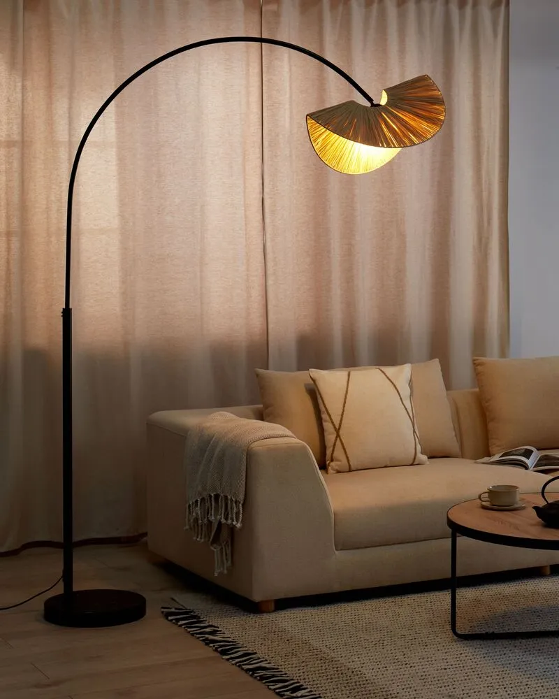 Staande lamp naturel HERRON pour Espace Confiné