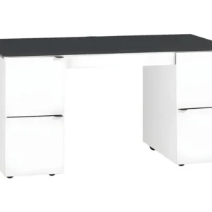 Support pour écran Bureau 140cm modulable Young User Noir et Blanc