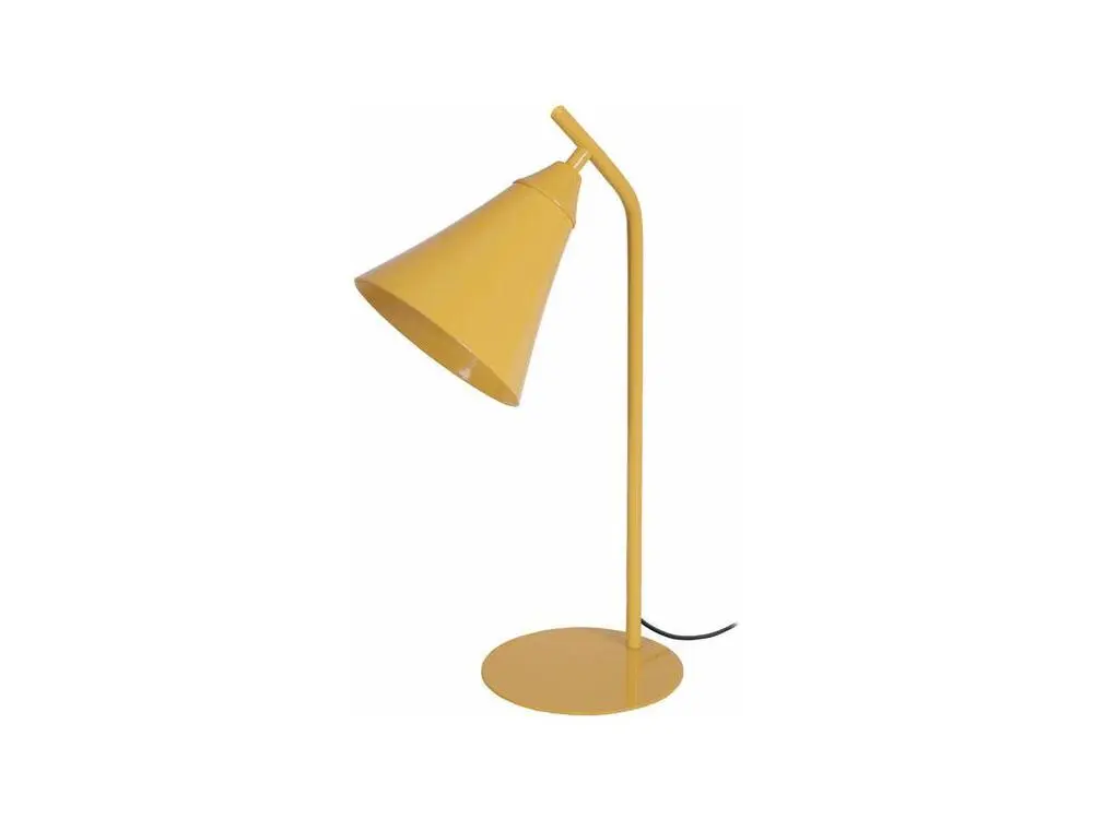 Support pour écran Lampe de bureau conique métal jaune 46 cm.