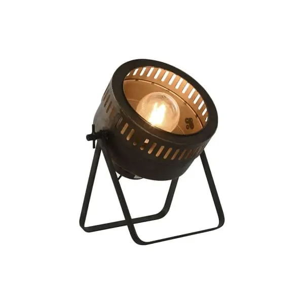 Support pour écran Lampe de Sol et Bureau Design Projecteur en Métal Vieilli (32 x 29,5 x