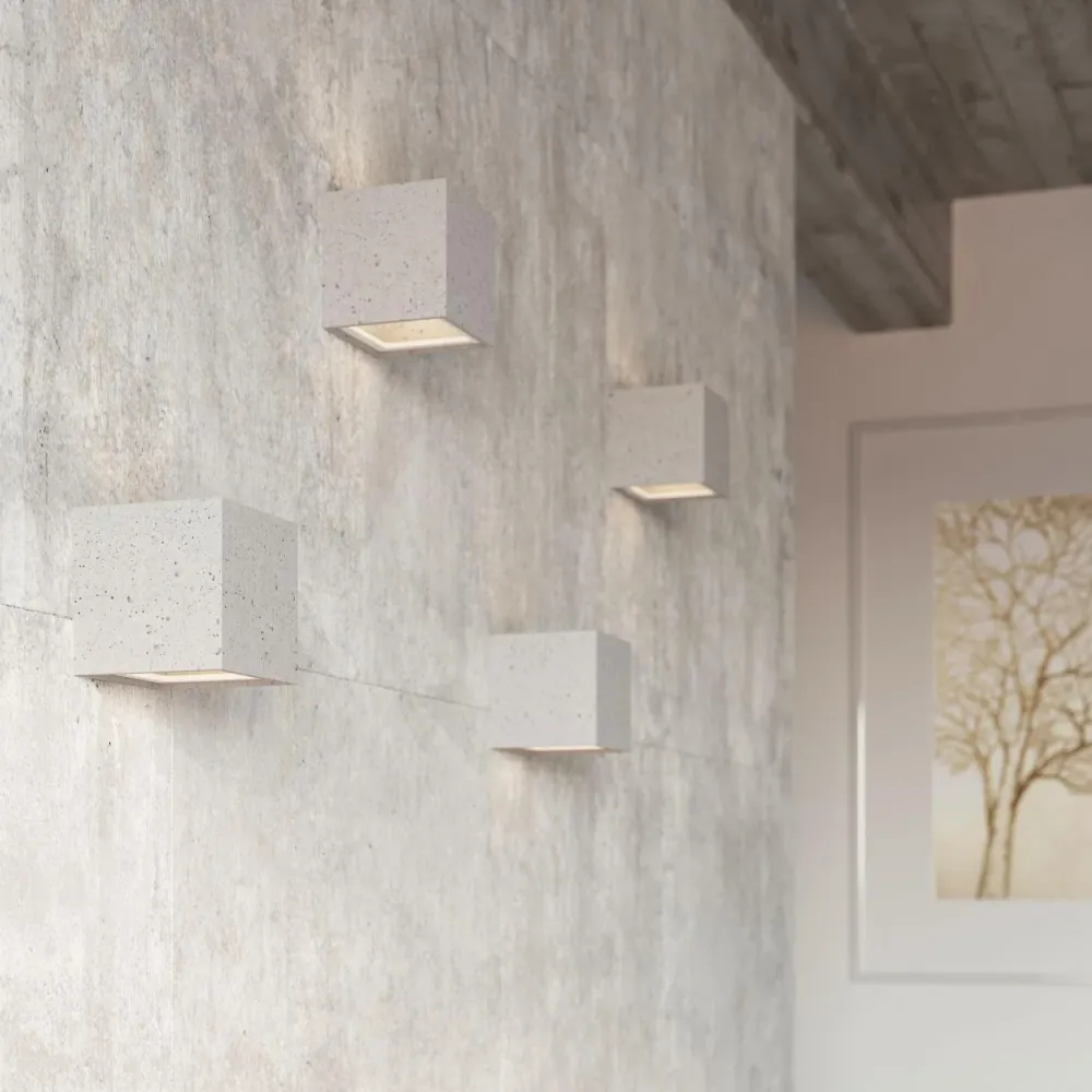 Support pour écran Luminaire mural en béton Leo de la marque SOLLUX