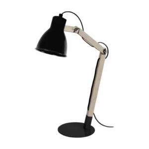 Système Modulable KNUD - Lampe de bureau articulé bois naturel et noir