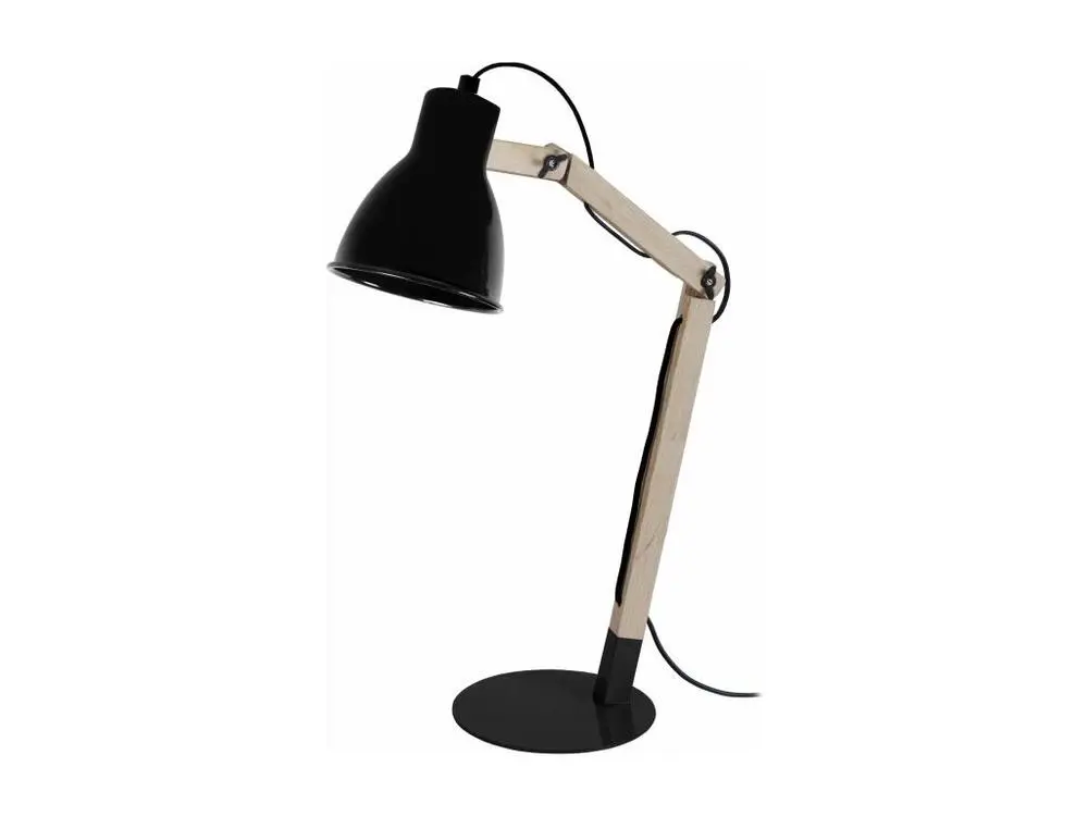 Système Modulable KNUD - Lampe de bureau articulé bois naturel et noir