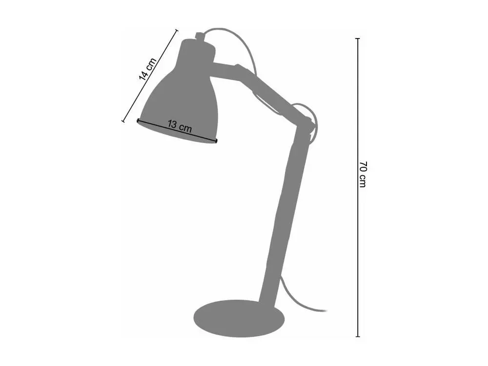 Système Modulable KNUD - Lampe de bureau articulé bois naturel et noir