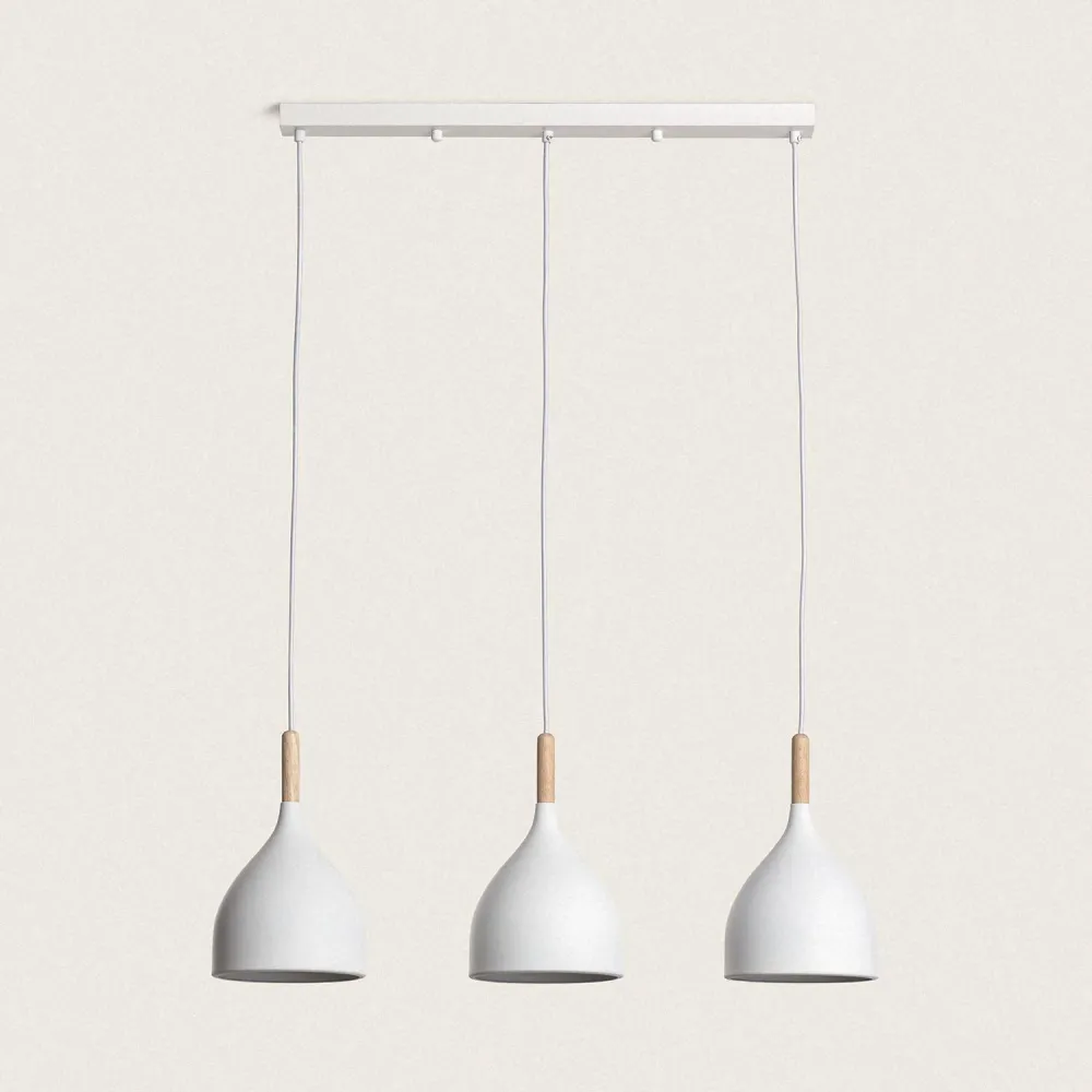 Système Modulable Lampe en métal et bois avec éclairage LED Karlek