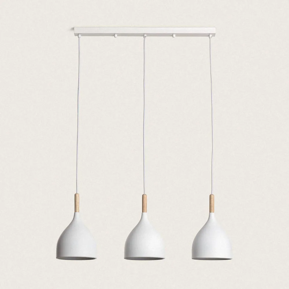 Système Modulable Lampe en métal et bois avec éclairage LED Karlek