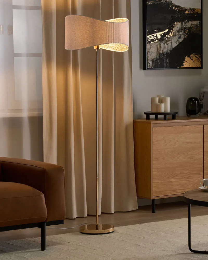Table d'appoint pour Metal Floor Lamp Doré CALVILLO