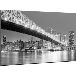 Tableau manhattan bridge's light - 60 x 40 cm Compatible avec les écrans 34"