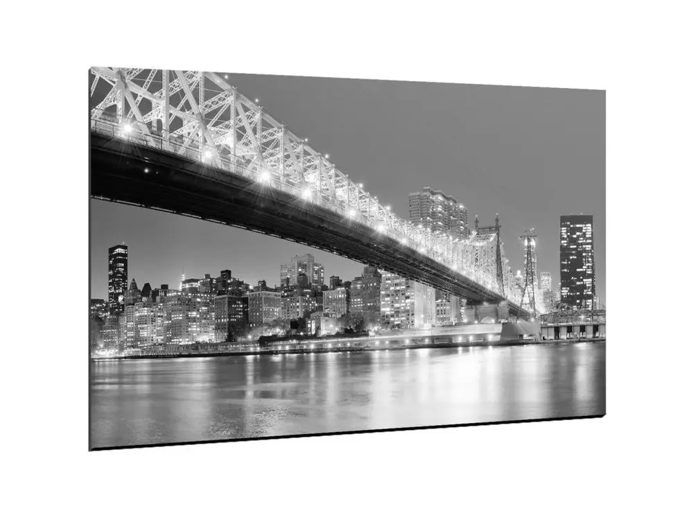 Tableau manhattan bridge's light - 60 x 40 cm Compatible avec les écrans 34"