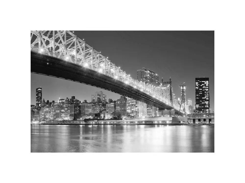 Tableau manhattan bridge's light - 60 x 40 cm Compatible avec les écrans 34"