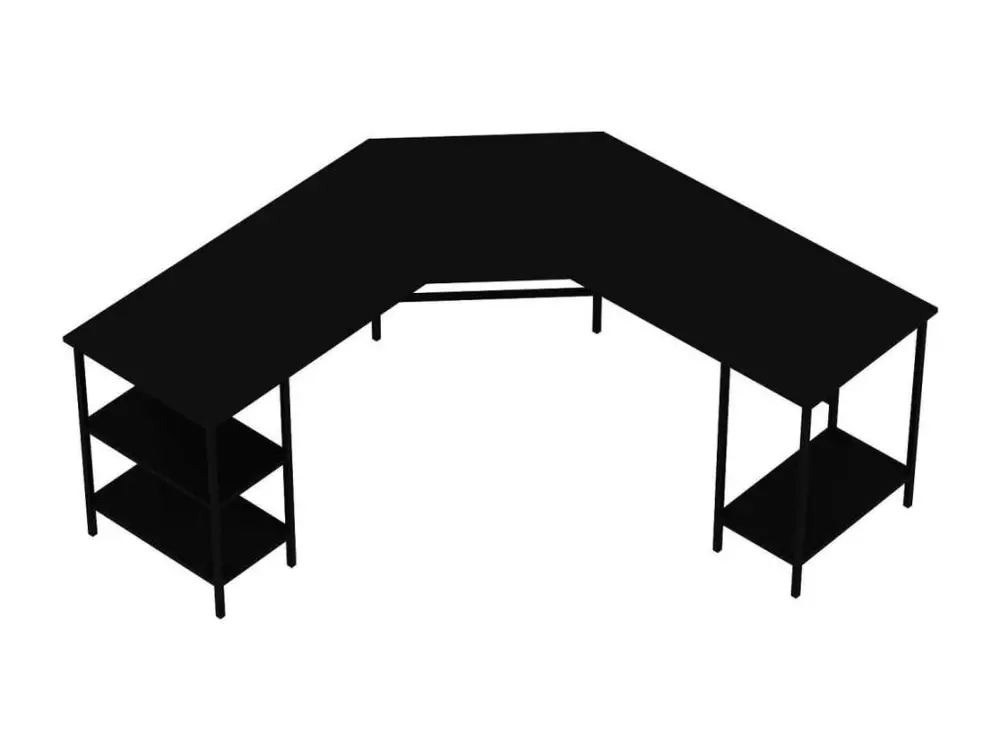 Étagère murale pour Bureau d'angle en aggloméré Power
