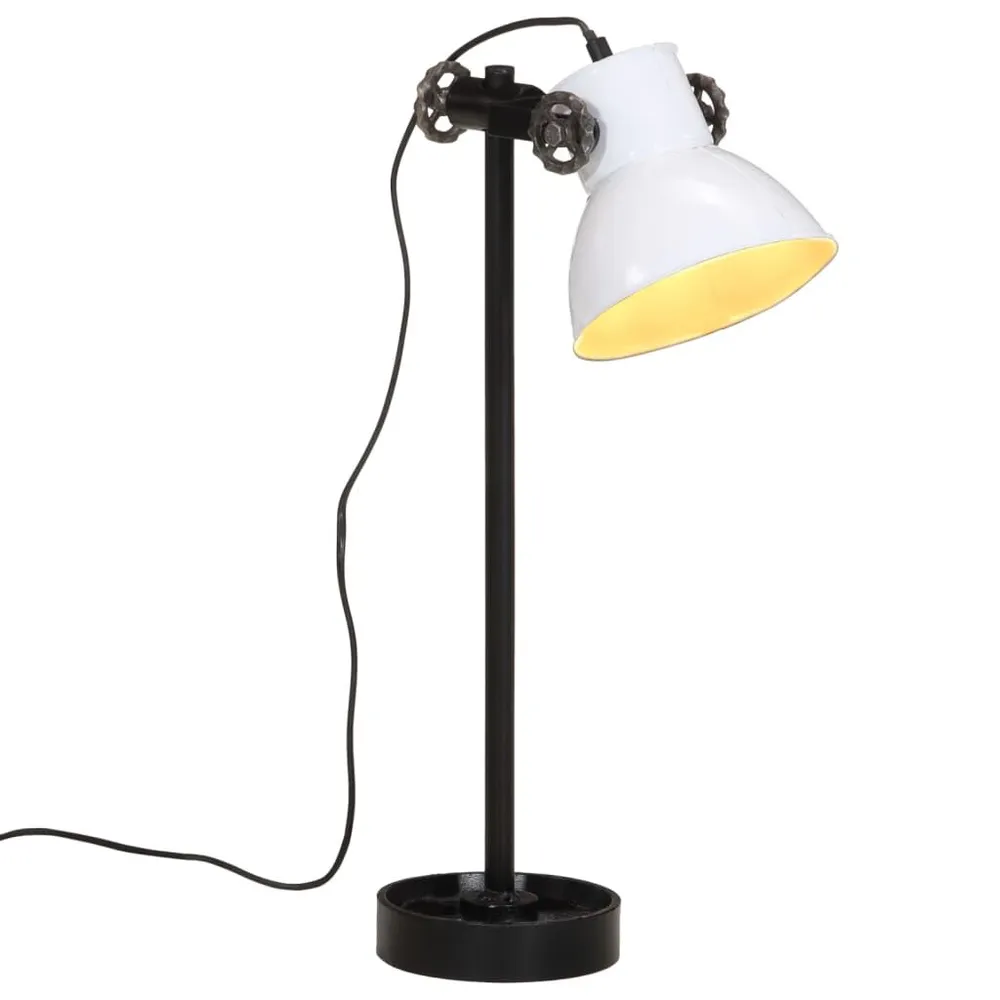 Étagère murale pour Lampe de bureau 25 W blanc 15x15x55 cm E27
