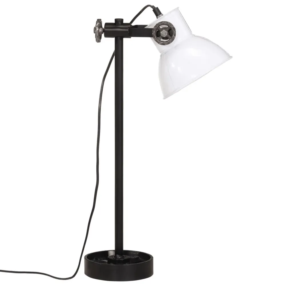 Étagère murale pour Lampe de bureau 25 W blanc 15x15x55 cm E27