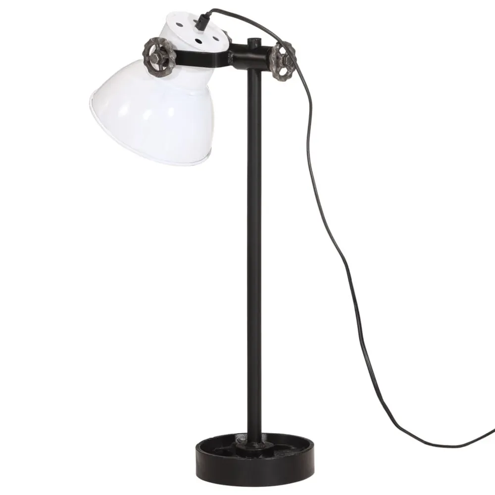 Étagère murale pour Lampe de bureau 25 W blanc 15x15x55 cm E27