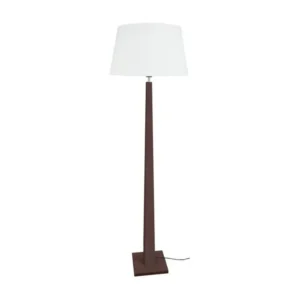 Étagère murale pour THOR - Lampadaire droit bois wangué et blanc