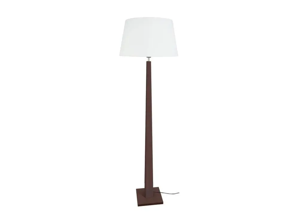 Étagère murale pour THOR - Lampadaire droit bois wangué et blanc