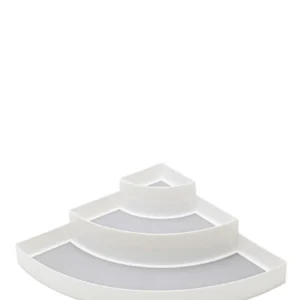 Aqua 3 Tier Shelf Organizer 30cm - Blanc pur