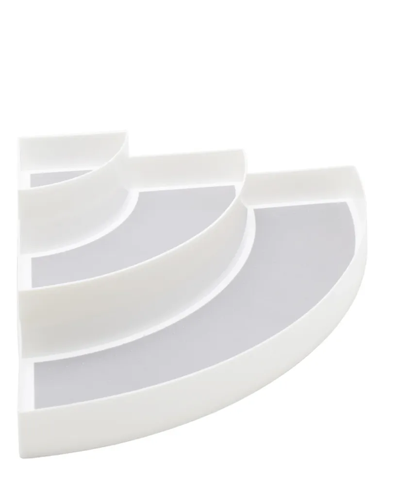 Aqua 3 Tier Shelf Organizer 30cm - Blanc pur