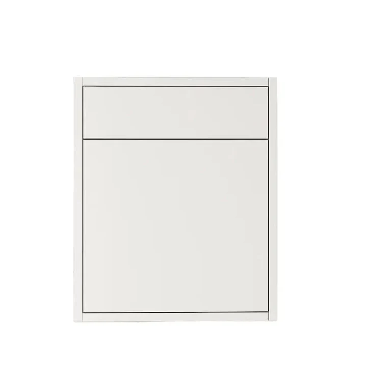 Bloc-notes mural Meuble-lavabo suspendu blanc brillant de 20 po avec 1 tiroir et comptoir