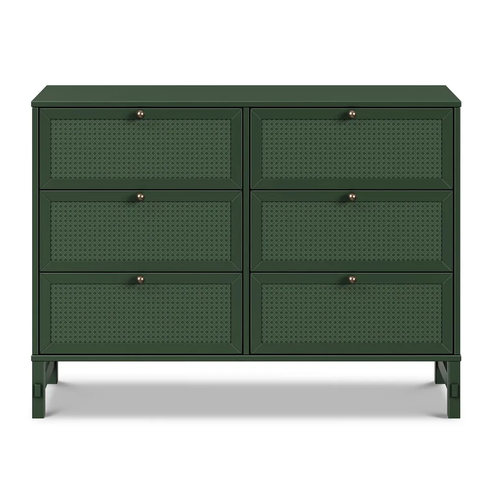 Commode 6 Tiroirs Margot- Vert êt Couleur assortie au bureau