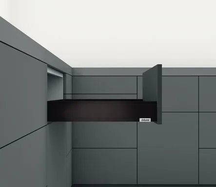 Côtés de tiroir Légrabox intègre noir terra mat Hauteur M Design minimaliste