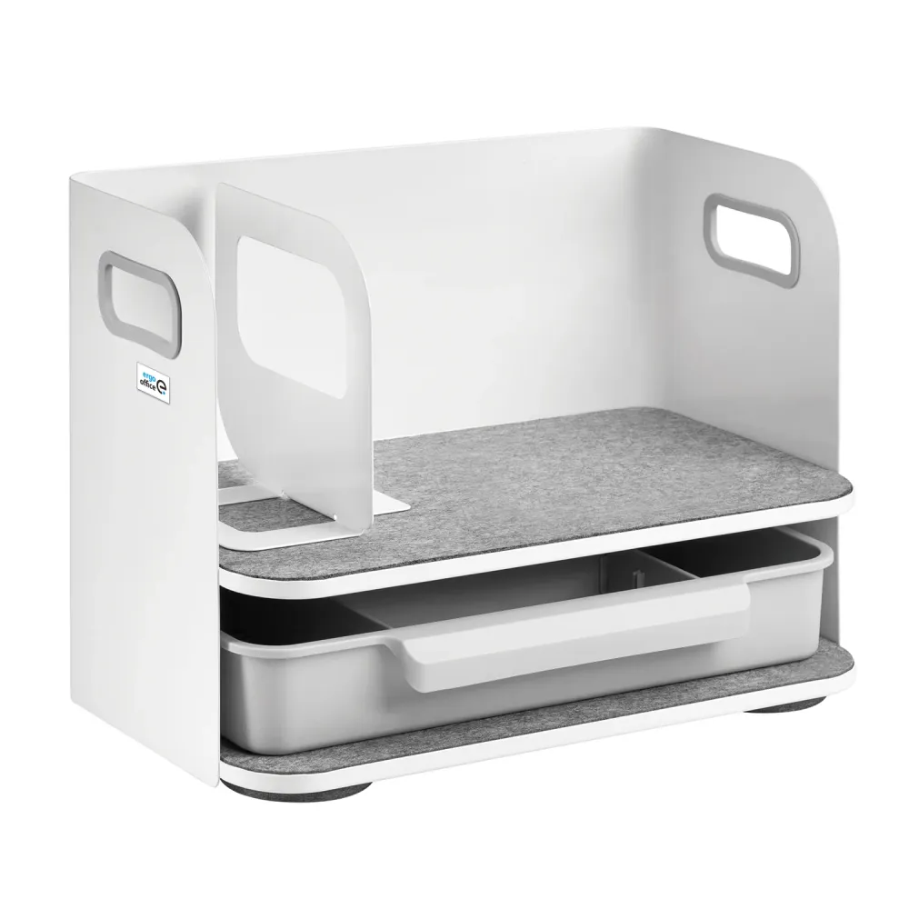 Ergo Office ER-440 Organisateur de bureau avec tiroir et tablette jusqu'à 10kg ER-440 en Plastique ABS