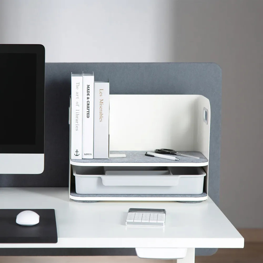 Ergo Office ER-440 Organisateur de bureau avec tiroir et tablette jusqu'à 10kg ER-440 en Plastique ABS