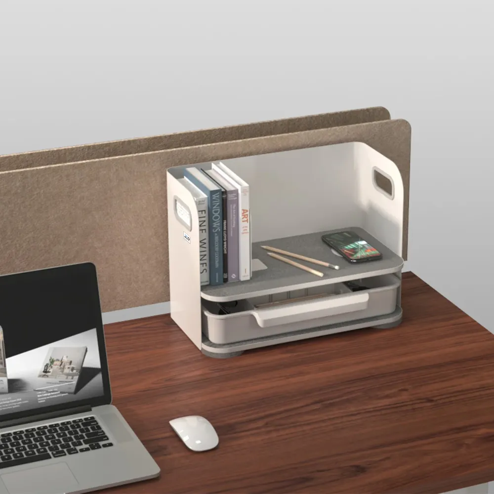 Ergo Office ER-440 Organisateur de bureau avec tiroir et tablette jusqu'à 10kg ER-440 en Plastique ABS