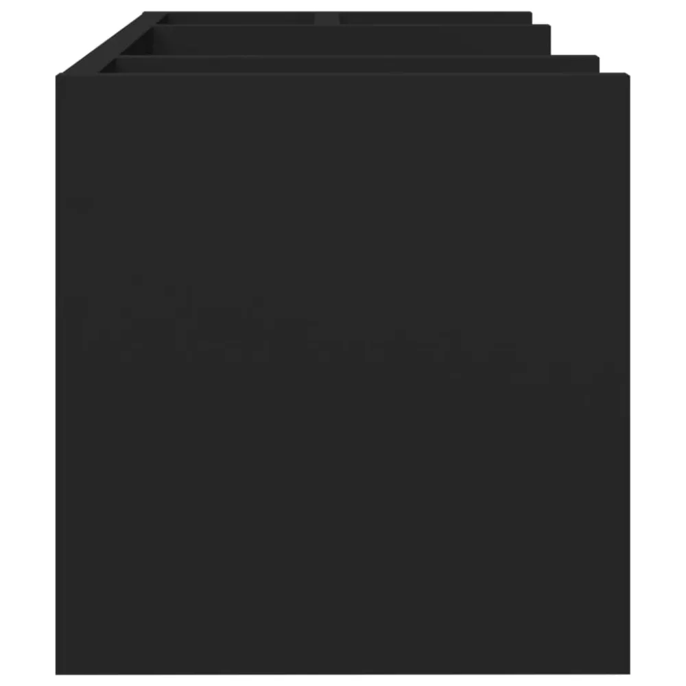Élégant Design Ergonomique Organisateur armoire de bureau 44,5 x 24 x 25 cm bois d'ingénierie noir 02_0043567