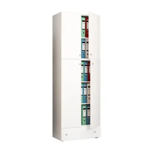 LonaXXL armoire de bureau 4 portes 1 tiroir blanc. Sans outil d'installation