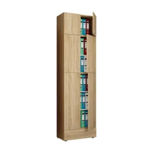LonaXXL armoire de bureau 3 portes 1 tiroir chêne décor. - 30 x 15 cm