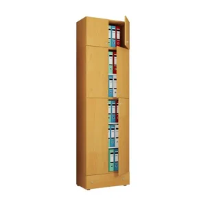LonaXXL armoire de bureau 3 portes 1 tiroir hêtre décor. avec 5 compartiments
