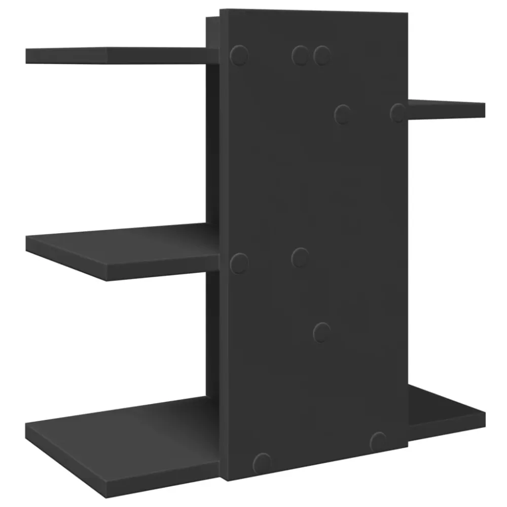 Organisateur armoire de bureau 42 x 21,5 x 42 cm bois d'ingénierie Noir jais 02_0043563 pour Espace réduit