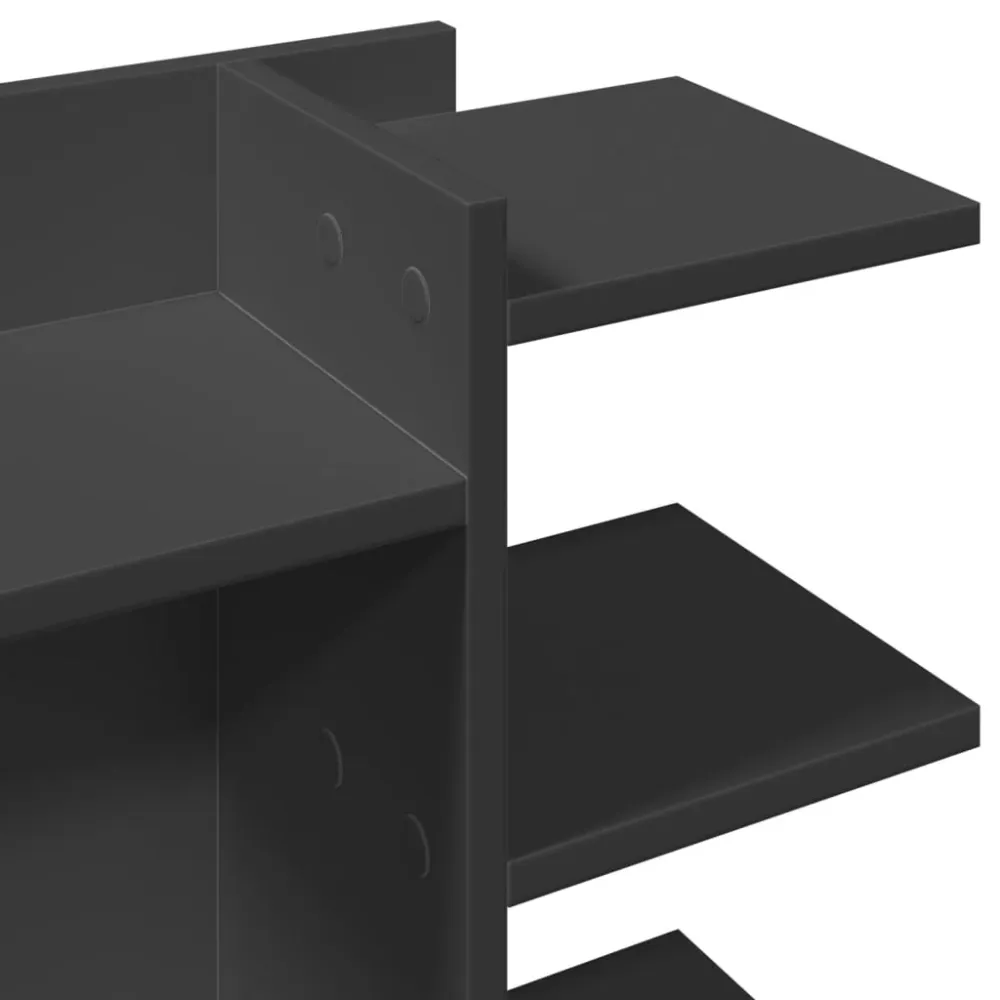 Organisateur armoire de bureau 42 x 21,5 x 42 cm bois d'ingénierie Noir jais 02_0043563 pour Espace réduit