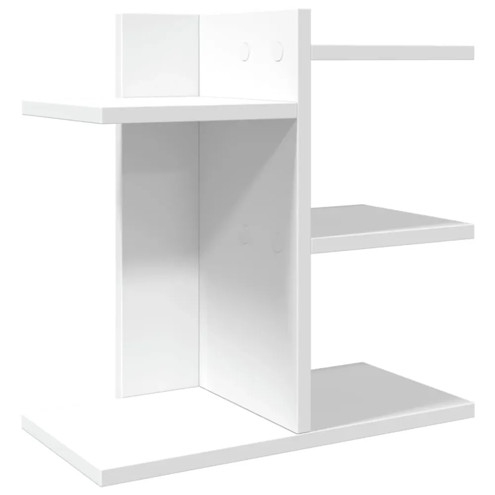 Organisateur armoire de bureau 42 x 21,5 x 42 cm bois d'ingénierie Blanc pur 02_0043562 en Acier et bois