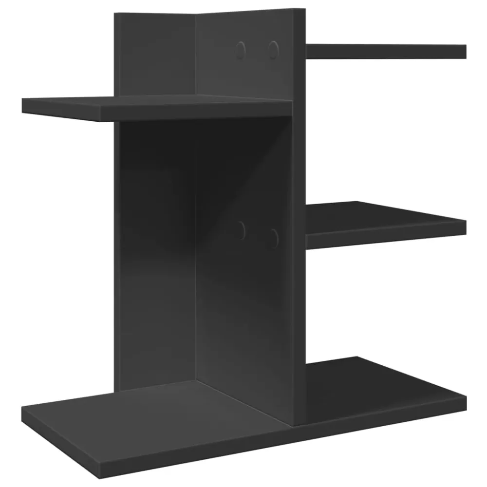 Organisateur armoire de bureau 42 x 21,5 x 42 cm bois d'ingénierie Noir jais 02_0043563
