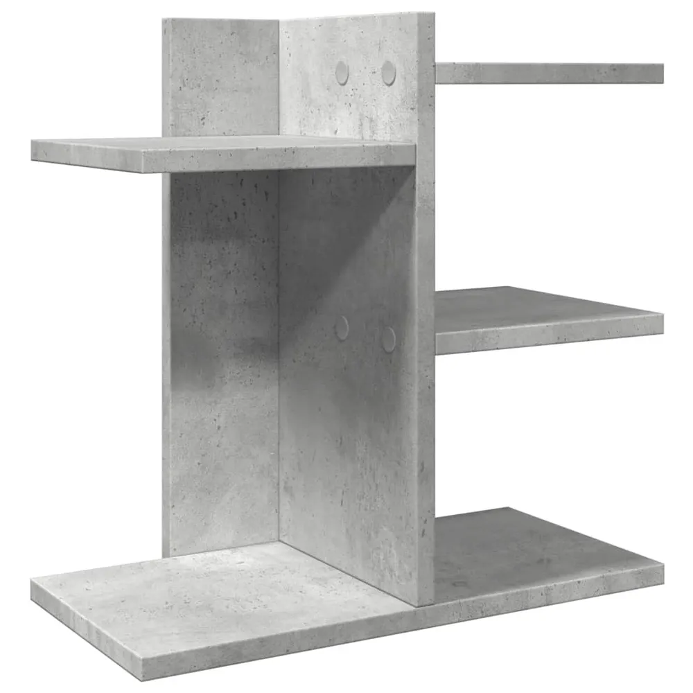 Organisateur armoire de bureau 42 x 21,5 x 42 cm bois ingénierie Concrete gris 02_0043565 pour Bureau à domicile