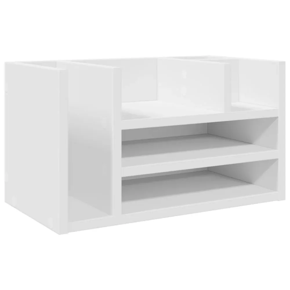 Organisateur armoire de bureau 44,5 x 24 x 25 cm bois d'ingénierie blanc 02_0043566 - 30 x 15 cm
