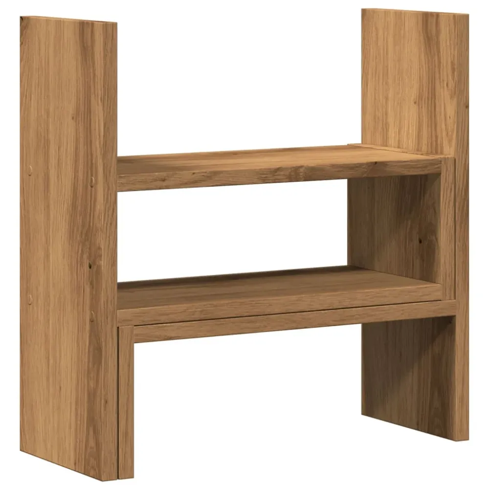 Organisateur armoire de bureau réglable artisanal bois ingénierie marron 02_0043576 en Plastique ABS