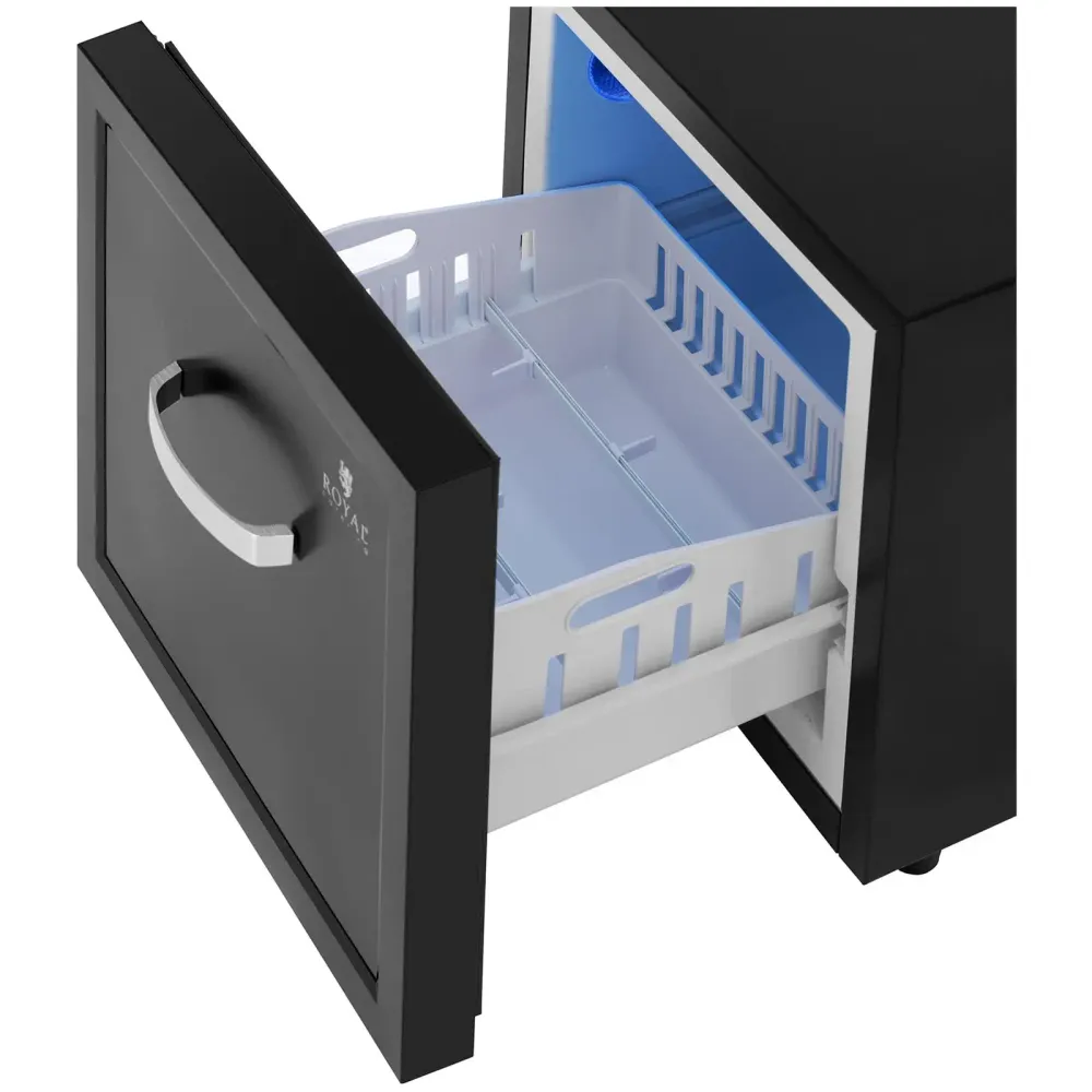 Organisateur de tiroir Minibar professionnel 19 litres tiroir noir plastique mousse céramique acrylique hips noir blanc 14...