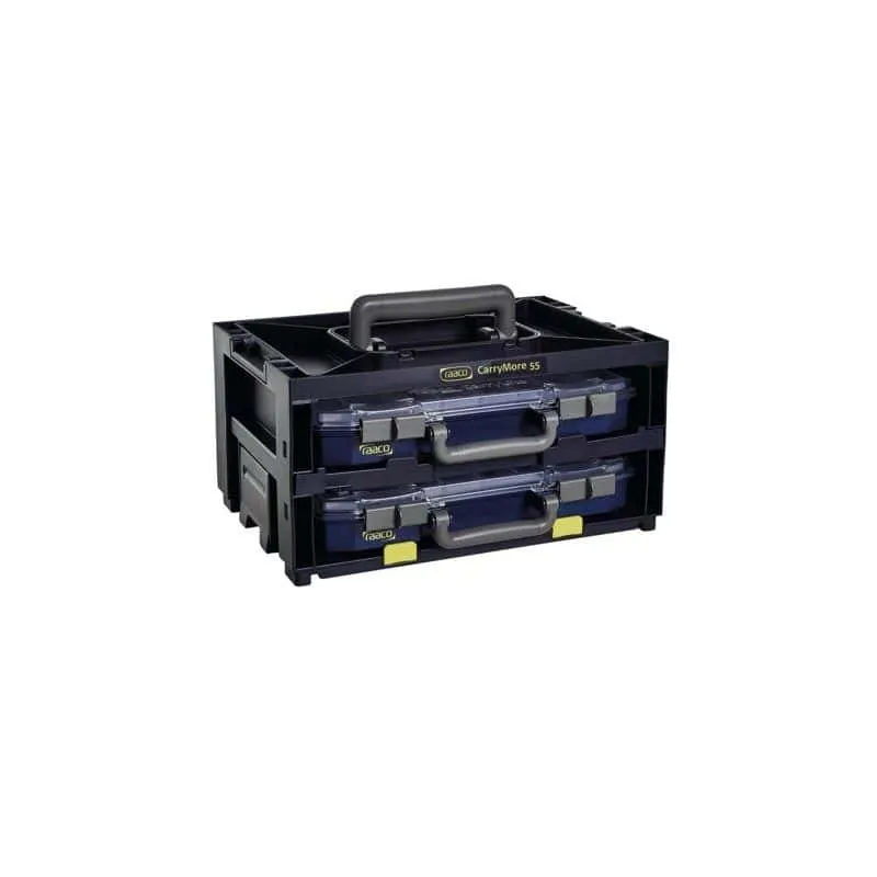 Organiseur CarryMore Organiseur avec 2 tiroirs 550 mm 146395 RAACO Set d'organisation 5 pièces