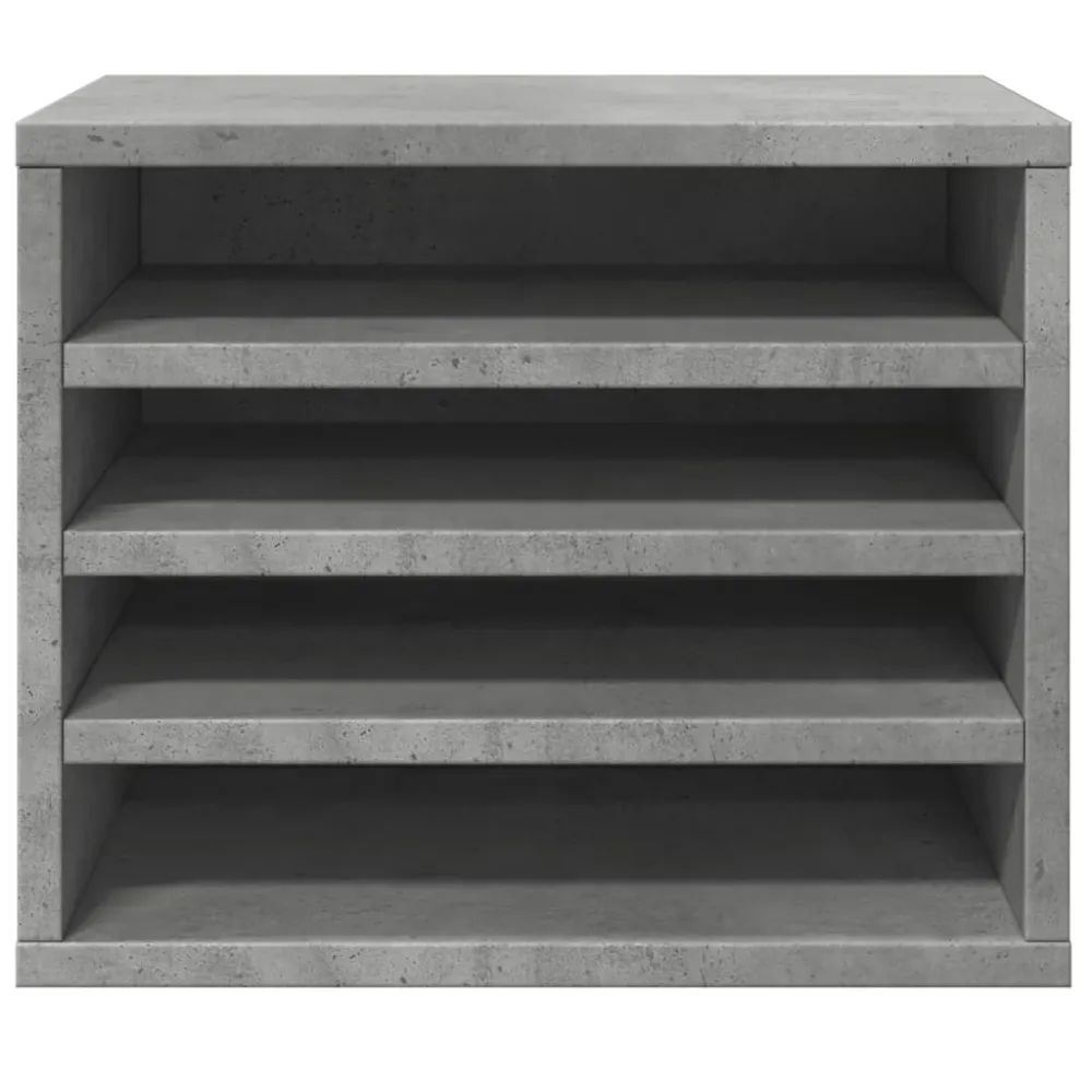 Porte-documents vertical Organisateur armoire de bureau 36 x 26 x 29,5 cm gris béton 02_0043553