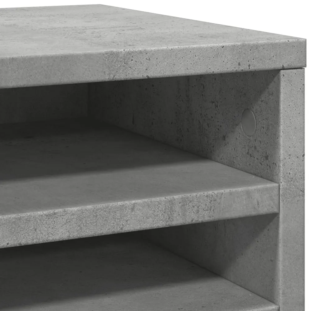 Porte-documents vertical Organisateur armoire de bureau 36 x 26 x 29,5 cm gris béton 02_0043553
