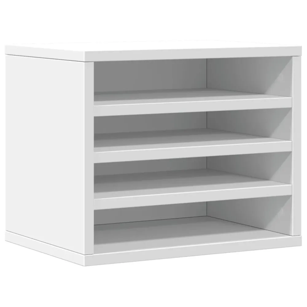 Range-câbles adhésif Organisateur armoire de bureau 36 x 26 x 29,5 cm bois d'ingénierie blanc 02_0043554