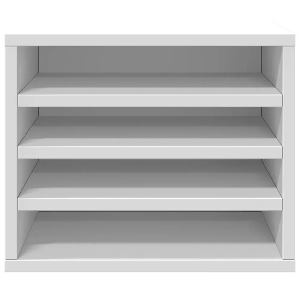 Range-câbles adhésif Organisateur armoire de bureau 36 x 26 x 29,5 cm bois d'ingénierie blanc 02_0043554